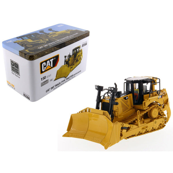 CAT Caterpillar D8T Track Type Tractor Dozer with 8U Blade and Operator "High Line Series" 1/50 Diecast Model by Diecast Masters