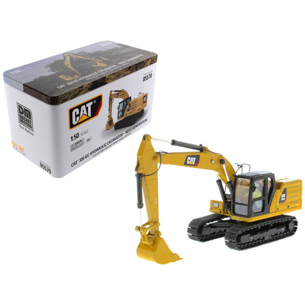 CAT Caterpillar 320 GC Hydraulic Excavator with Operator Next Generation Design "High Line Series" 1/50 Diecast Model by Diecast Masters