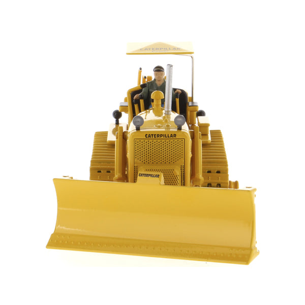 CAT Caterpillar D7C Track-Type Tractor Dozer Yellow with Operator "Vintage Series" 1/50 Diecast Model by Diecast Masters