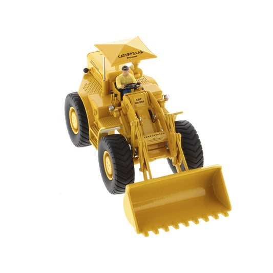 CAT Caterpillar 966A Wheel Loader Yellow with Operator "Vintage Series" 1/50 Diecast Model by Diecast Masters