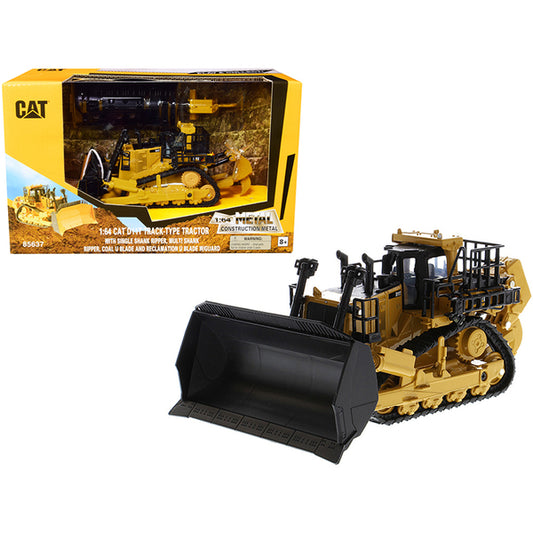 CAT Caterpillar D11T Track-Type Tractor with 2 Blades and 2 Rear Rippers "Play & Collect!" Series 1/64 Diecast Model by Diecast Masters