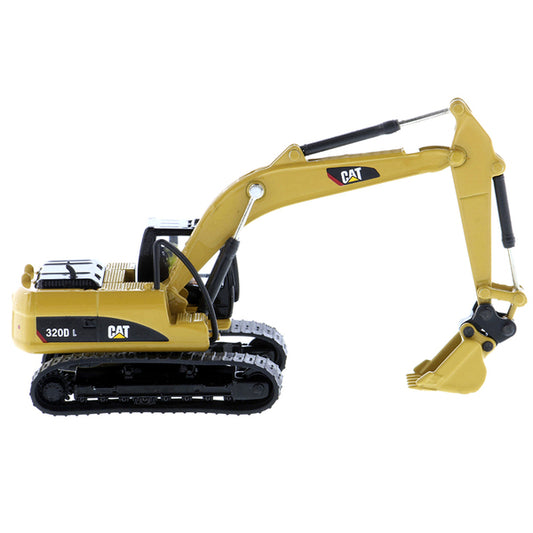 CAT Caterpillar 320D L Hydraulic Excavator with Multiple Work Tools and Operator "High Line" Series 1/87 (HO) Scale Diecast Model by Diecast Masters