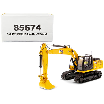 CAT Caterpillar 320 GX Hydraulic Excavator with Operator "High Line" Series 1/50 Diecast Model by Diecast Masters