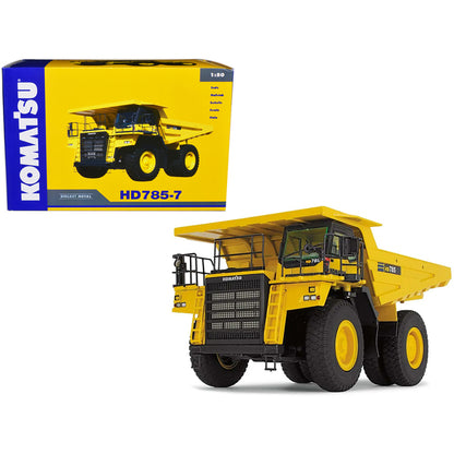 Komatsu HD785-7 Dump Truck Yellow 1/50 Diecast Model by NZG