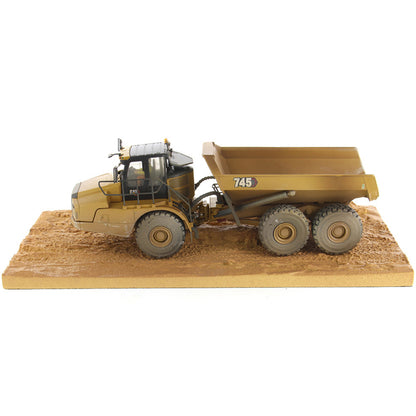 CAT Caterpillar 745 Articulated Truck with Operator (Dirty Version) "Weathered" Series 1/50 Diecast Model by Diecast Masters