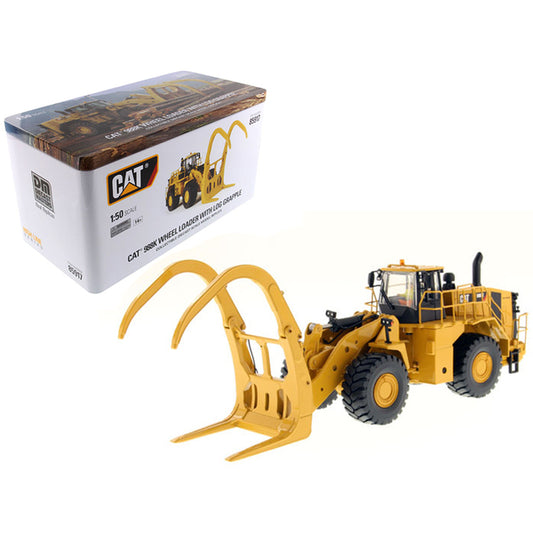 CAT Caterpillar 988K Wheel Loader with Grapple with Operator "High Line Series" 1/50 Diecast Model by Diecast Masters