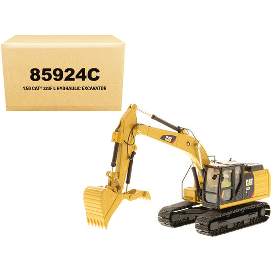 CAT Caterpillar 323F L Hydraulic Excavator with Thumb and Operator "Core Classics Series" 1/50 Diecast Model by Diecast Masters