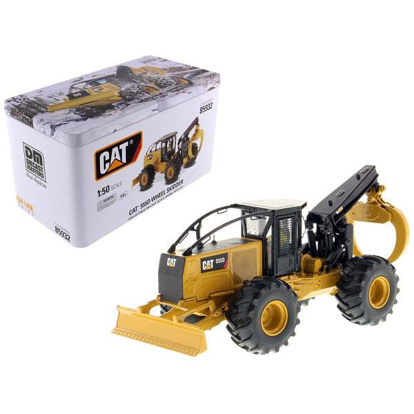 CAT Caterpillar 555D Wheel Skidder with Operator "High Line Series" 1/50 Diecast Model by Diecast Masters