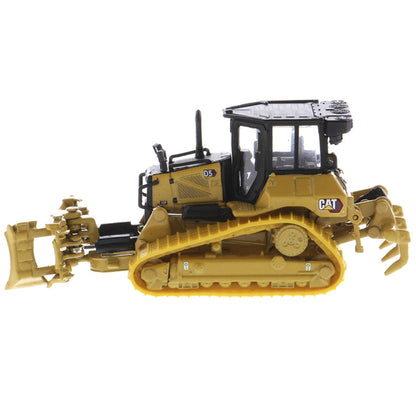 CAT Caterpillar D5 Track-Type Dozer Yellow with Fine Grading Undercarriage and Foldable Blade "High Line Series" 1/87 (HO) Scale Diecast Model by Diecast Masters