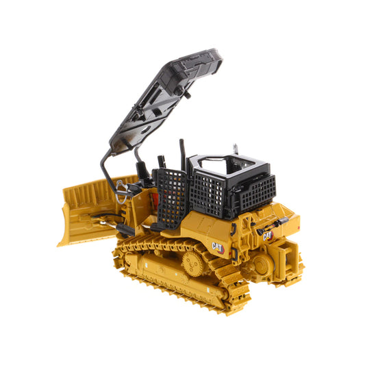 CAT Caterpillar D5 XR Fire Suppression Track Type Dozer Yellow "High Line" Series 1/50 Diecast Model by Diecast Masters