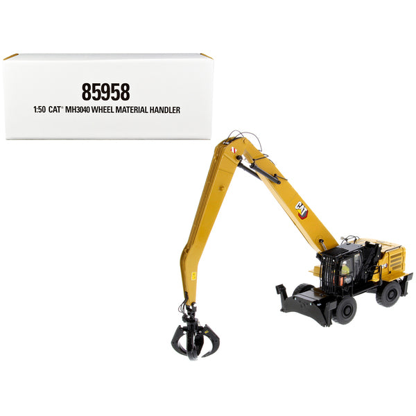 CAT Caterpillar MH3040 Wheel Material Handler with Operator "High Line Series" 1/50 Diecast Model by Diecast Masters