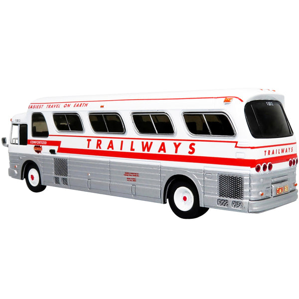 1966 GM PD4107 "Buffalo" Coach Bus "Trailways" Destination: "Miami" (Florida) "Vintage Bus & Motorcoach Collection" 1/87 Diecast Model by Iconic Replicas