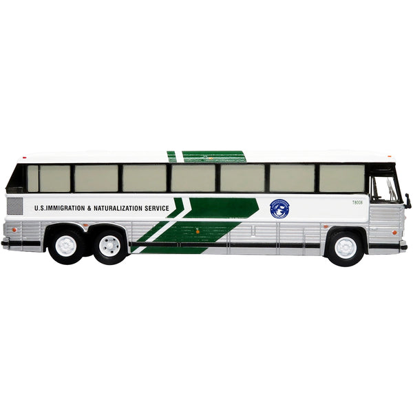 MCI MC-12 Coach Classic Bus "U.S. Immigration & Naturalization Service" "Vintage Bus & Motorcoach Collection" 1/87 Diecast Model by Iconic Replicas