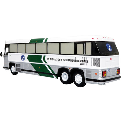 MCI MC-12 Coach Classic Bus "U.S. Immigration & Naturalization Service" "Vintage Bus & Motorcoach Collection" 1/87 Diecast Model by Iconic Replicas