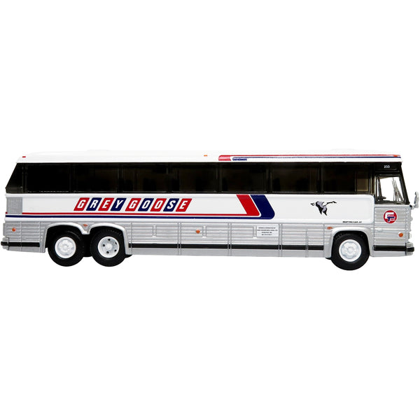 MCI MC-12 Coach Classic Bus "Grey Goose Lines" Destination: Winnipeg (Manitoba Canada) "Vintage Bus & Motorcoach Collection" 1/87 Diecast Model by Iconic Replicas