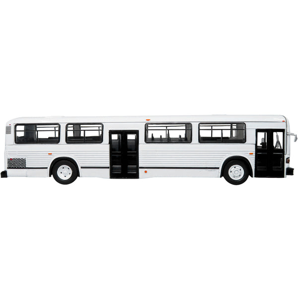 MCI Classic City Bus Plain White "Vintage Bus & Motorcoach Collection" 1/87 Diecast Model by Iconic Replicas