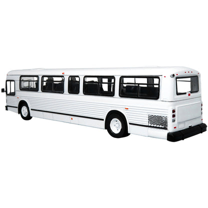 MCI Classic City Bus Plain White "Vintage Bus & Motorcoach Collection" 1/87 Diecast Model by Iconic Replicas