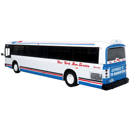 1989 MCI Classic Transit Bus New York Bus Service "Manhattan Express" "MTA New York City Bus" Series 1/87 Diecast Model by Iconic Replicas