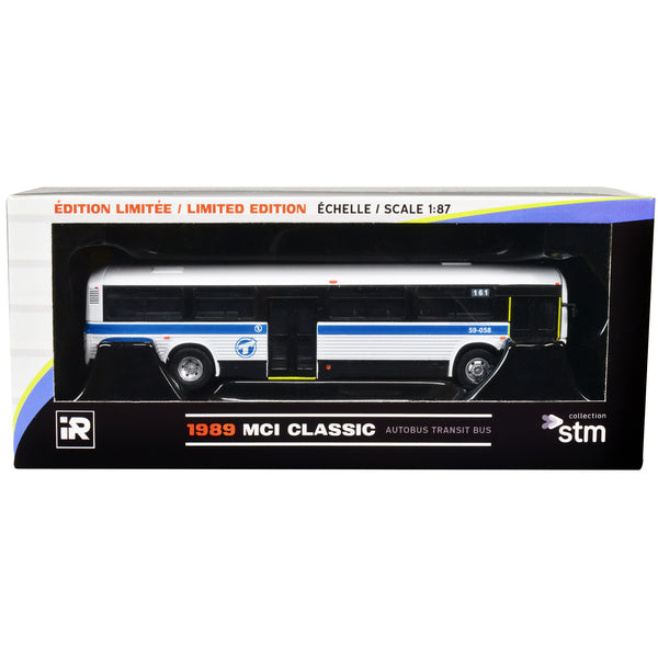 1989 MCI Classic Transit Bus STM Montreal "161 Van Horne" 1/87 Diecast Model by Iconic Replicas