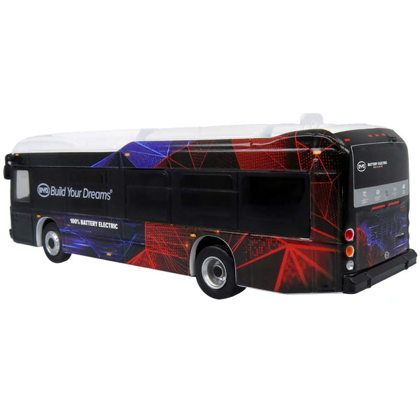 BYD K8M Electric Transit Bus "Build Your Dreams" Corporate Livery Limited Edition 1/87 (HO) Diecast Model by Iconic Replicas