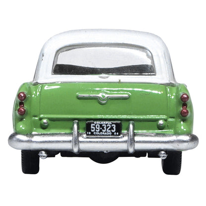 1954 Buick Century Estate Wagon Willow Green and White 1/87 (HO) Scale Diecast Model Car by Oxford Diecast