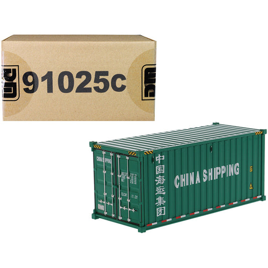 20' Dry Goods Sea Container "China Shipping" Green "Transport Series" 1/50 Model by Diecast Masters