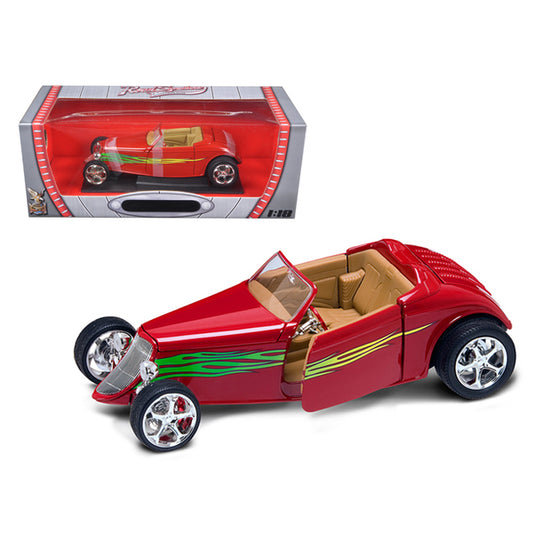 1933 Ford Roadster Red 1/18 Diecast Car by Road Signature