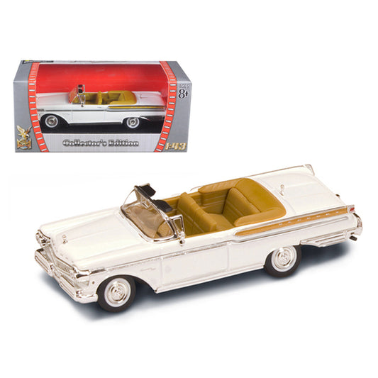 1957 Mercury Turnpike Cruiser White 1/43 Diecast Model Car by Road Signature