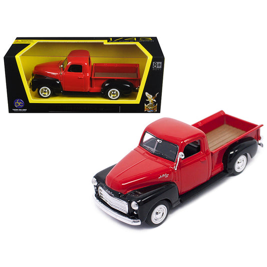 1950 GMC Pickup Truck Red and Black 1/43 Diecast Model Car by Road Signature