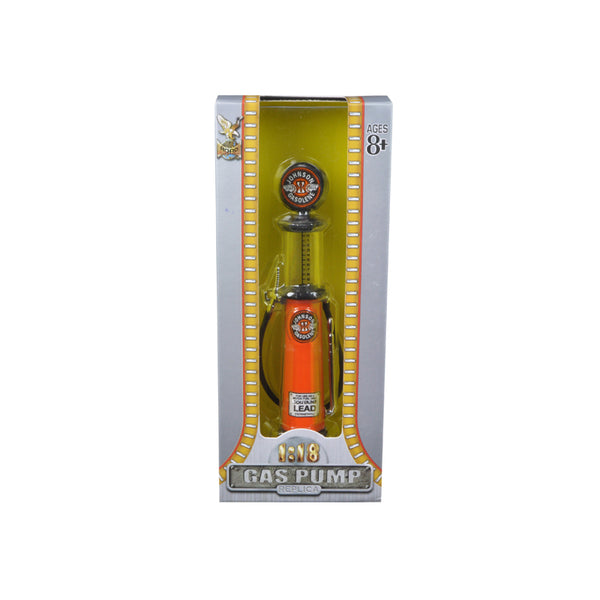 Johnson Gasoline Vintage Gas Pump Cylinder 1/18 Diecast Replica by Road Signature