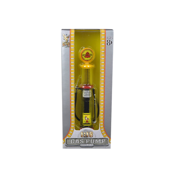 Pennzoil Gasoline Vintage Gas Pump Cylinder 1/18 Diecast Replica by Road Signature