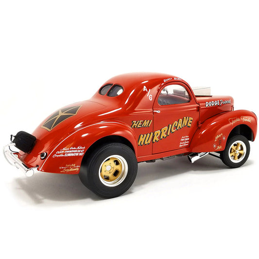 1940 Gasser "Hemi Hurricane" Orange Limited Edition to 500 pieces Worldwide 1/18 Diecast Model Car by ACME