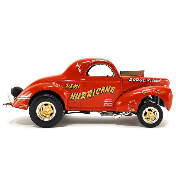 1940 Gasser "Hemi Hurricane" Orange Limited Edition to 500 pieces Worldwide 1/18 Diecast Model Car by ACME