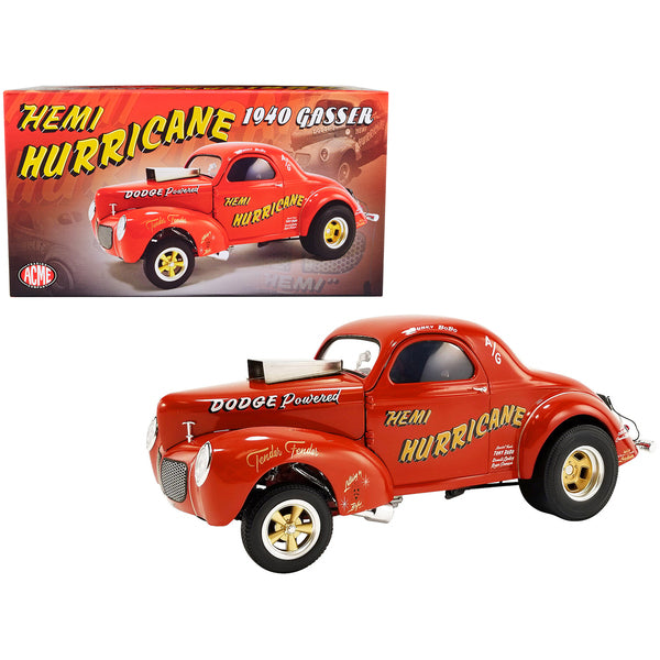 1940 Gasser "Hemi Hurricane" Orange Limited Edition to 500 pieces Worldwide 1/18 Diecast Model Car by ACME