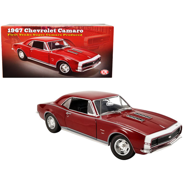 1967 Chevrolet Camaro SS Red "The First Yenko Super Camaro Produced" Limited Edition to 750 pieces Worldwide 1/18 Diecast Model Car by ACME