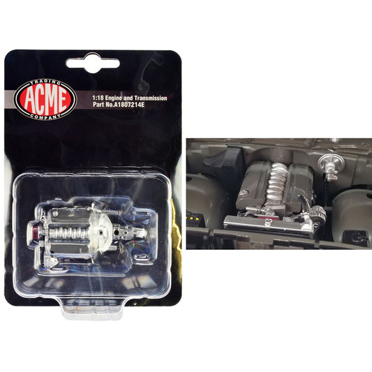 LS-10 Engine & Transmission Replica from "1969 Chevrolet C-10 LS-10 Custom Pickup Truck" 1/18 by ACME