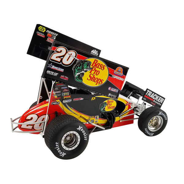 Winged Sprint Car #20 Danny Lasoski "Bass Pro Shops" "National Sprint Car Hall of Fame" 1/18 Diecast Model Car by ACME