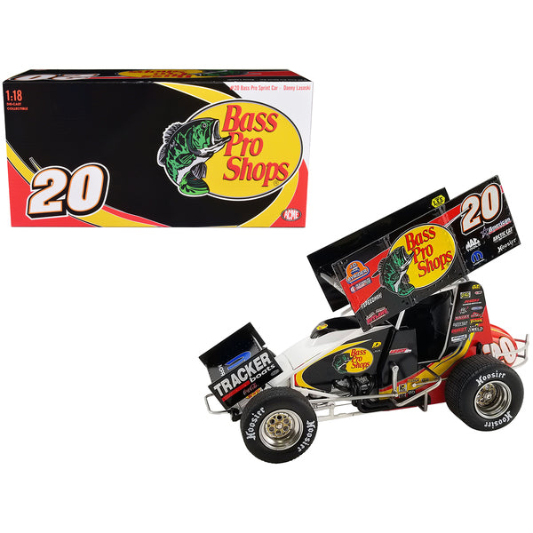 Winged Sprint Car #20 Danny Lasoski "Bass Pro Shops" "National Sprint Car Hall of Fame" 1/18 Diecast Model Car by ACME