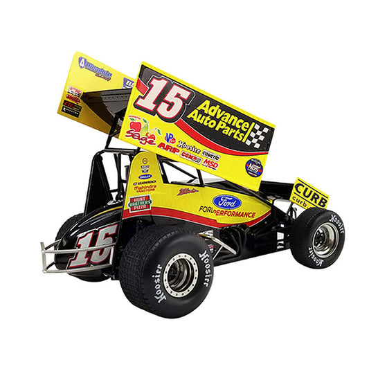 Winged Sprint Car #15 Donny Schatz "Advance Auto Parts" Tony Stewart Racing "World of Outlaws" (2022) 1/18 Diecast Model Car by ACME