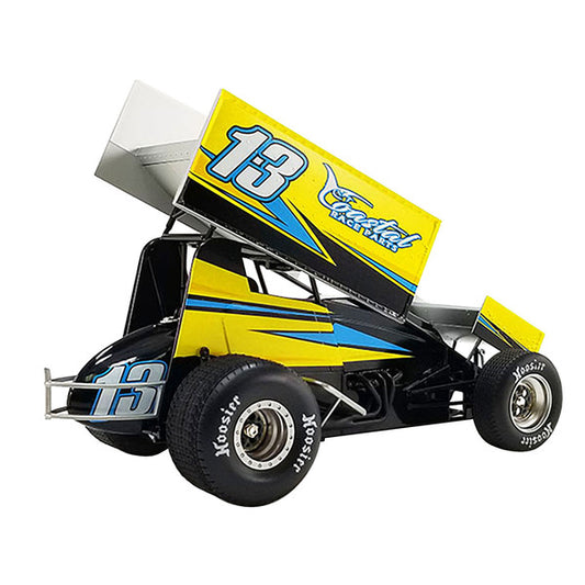 Winged Sprint Car #13 Justin Peck "Coastal Race Parts" Buch Motorsports "World of Outlaws" (2022) 1/18 Diecast Model Car by ACME