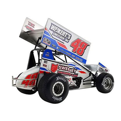 Winged Sprint Car #48 Danny Dietrich "Weikert's Livestock" Gary Kauffman Racing "World of Outlaws" (2022) 1/18 Diecast Model Car by ACME