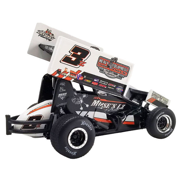 Winged Sprint Car #3Z Brock Zearfoss "Moose's LZ Bar and Grill" Brock Zearfoss Racing "World of Outlaws" (2023) 1/18 Diecast Model Car by ACME