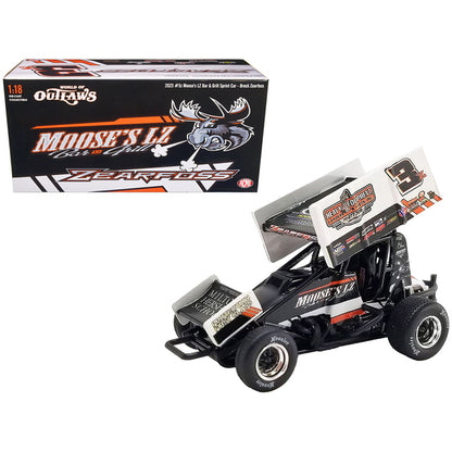 Winged Sprint Car #3Z Brock Zearfoss "Moose's LZ Bar and Grill" Brock Zearfoss Racing "World of Outlaws" (2023) 1/18 Diecast Model Car by ACME