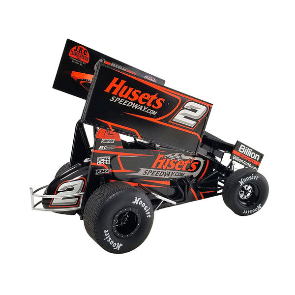 Winged Sprint Car #2 David Gravel "Huset's Speedway" Big Game Motorsports "World of Outlaws" (2023) 1/18 Diecast Model Car by ACME