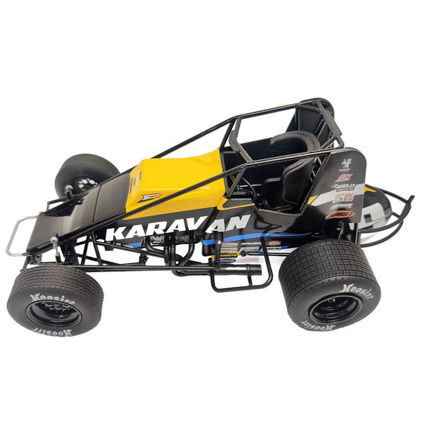 Winged Sprint Car #9 Kasey Kahne "Karavan - Fuel Me" Kasey Kahne Racing "World of Outlaws" (2023) 1/18 Diecast Model Car by ACME