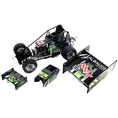 Winged Sprint Car #41 Carson Macedo "Albaugh - MVT" Jason Johnson Racing "World of Outlaws" (2023) 1/18 Diecast Model Car by ACME