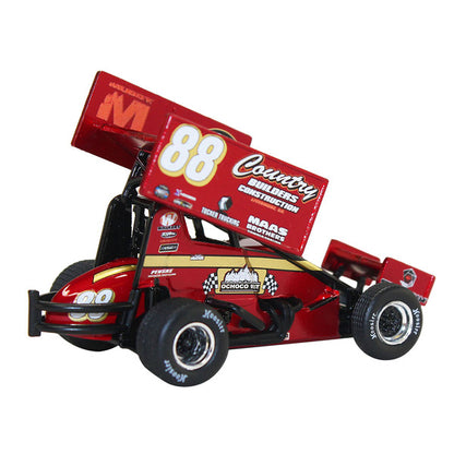 Winged Sprint Car #88 Austin McCarl "Country Builders Construction" Country Builders Racing "World of Outlaws" (2023) 1/18 Diecast Model Car by ACME