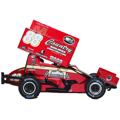 Winged Sprint Car #88 Austin McCarl "Country Builders Construction" Country Builders Racing "World of Outlaws" (2023) 1/18 Diecast Model Car by ACME