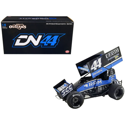 Winged Sprint Car #44 Dylan Norris "RPM" Gobrecht Motorsports "World of Outlaws" (2023) 1/18 Diecast Model Car by ACME