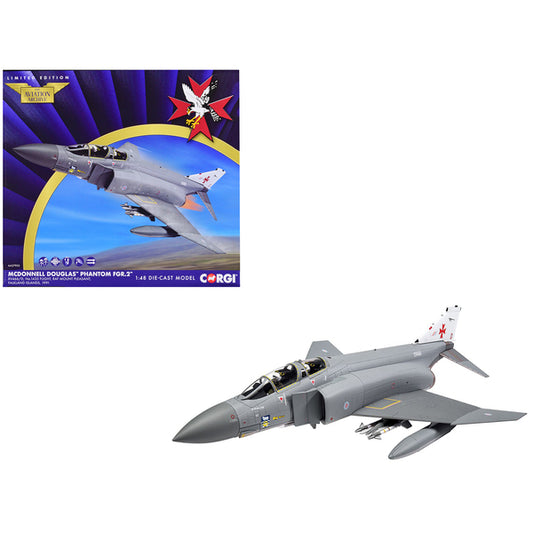 McDonnell Douglas Phantom FGR.2 Fighter Aircraft "#1435 Flight RAF Mount Pleasant Falkland Islands" (1991) Royal Air Force "The Aviation Archive" Series 1/48 Diecast Model by Corgi